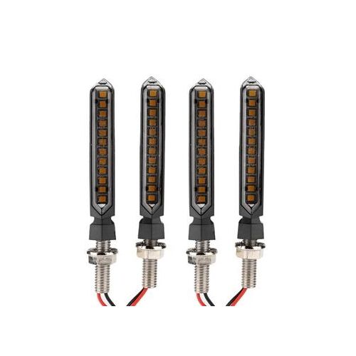 4 Pièces 12v Universel Moto Eau Qui Coule 12led Clignotant Indicateur Qp21587