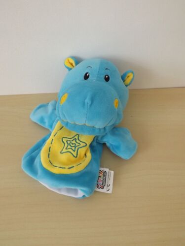 Doudou Hippoppotame Bleu Jaune Jeux De Mome