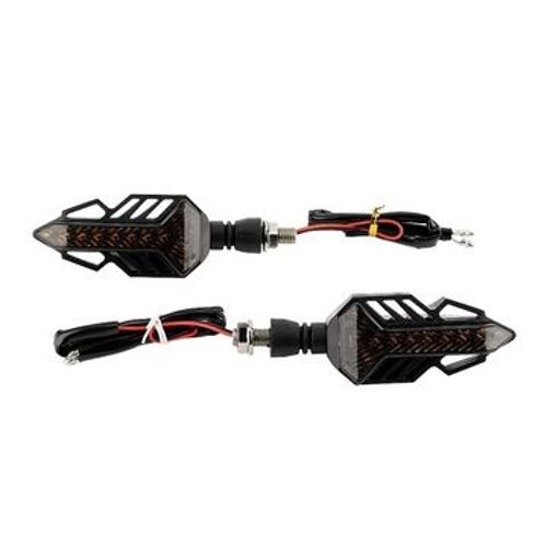 1 Paire Moto Led Eau Qui Coule Clignotant Indicateur Lumineux Clignotant Qp24418