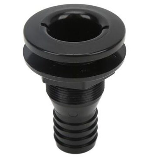 Connecteur De Bateau À Travers La Coque, 1-1/4 Pouces, Connecteur De Tuyau En Plastique Noir Pour Qp26464