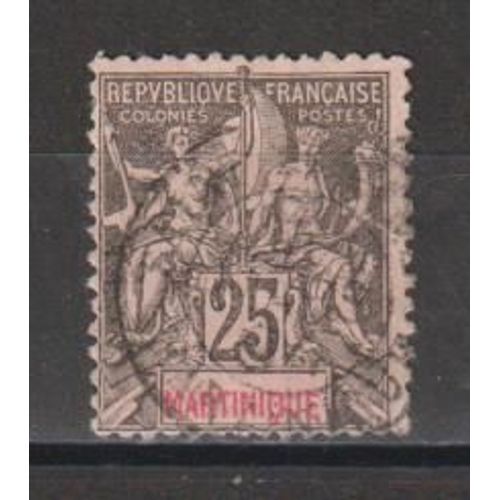 Martinique, 1892, Type Sage, N°38, Oblitéré.