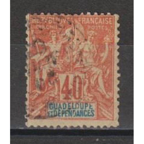 Guadeloupe, 1892, Type Sage, N°36, Oblitéré.