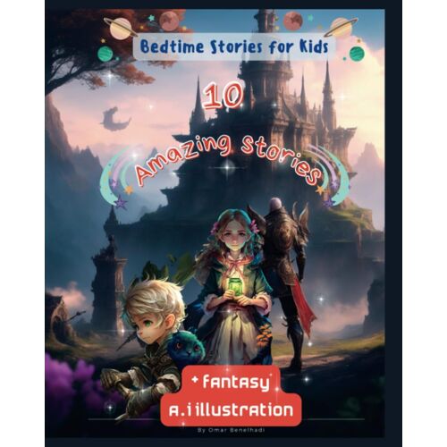 10 Amazing Stories: Bedtime Stories For Kids With Fantasy A.I Illustration