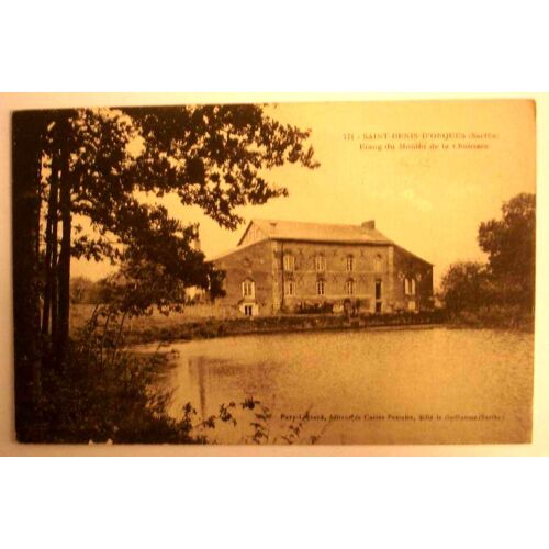 Carte Postale Ancienne Sarthe Saint Denis D Orques Etang Du Moulin De La Chaussee