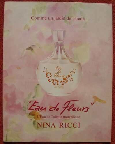 Publicité Papier - Eau De Toilette "Eau De Fleurs" De Nina Ricci De 1981