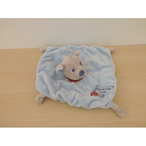 Doudou Chien Ours Gris Bleu In Car Vib Kimbaloo