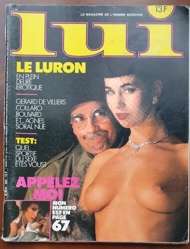 Lui 263 Decembre 1985 Interview Jean Bousquet Thierry Le Luron Agnes Soral Entierement Nue Fantasme G. De Villiers Hot