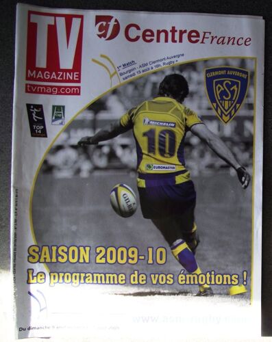 Tv Magazine Centre France.A.S.M. Saison 2009-10 Le Programme De Vos Évémotions!