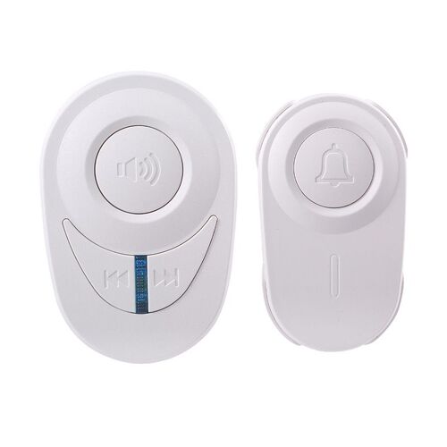 Sonnette sans fil 48 mélodies 5 niveaux de volume Blanc