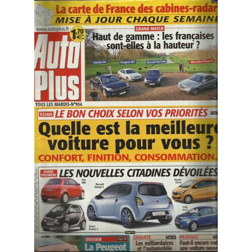 Auto Plus  N° 954 : Quelle Est La Meilleure Voiture Pour Vous ?