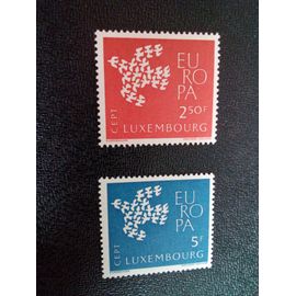 Timbre Luxembourg Yt 601 - 602 Séries: Europa (C.E.P.T.) - Colombes 1961 ( 090904 )