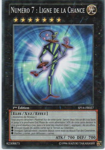 Carte Yu Gi Oh! Numéro 7 : Ligne De La Chance, Sarfoil Sp14-Fr027