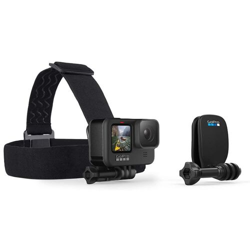 GoPro Fixation frontale + QuickClip pour caméra embarquée GoPro - Noir