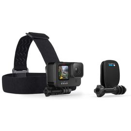 GoPro Fixation frontale + QuickClip pour caméra embarquée GoPro - Noir