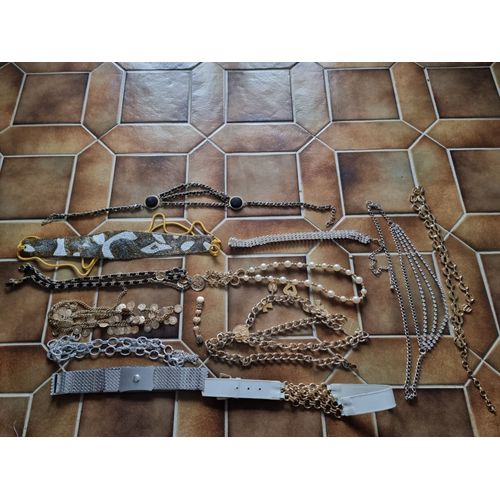 Lot De 12 Ceintures Femme (Chaine)