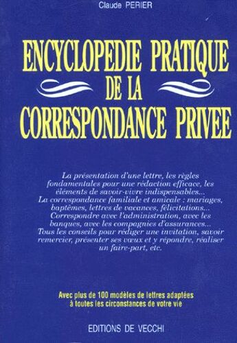 Encyclopédie Pratique De La Correspondance Privée