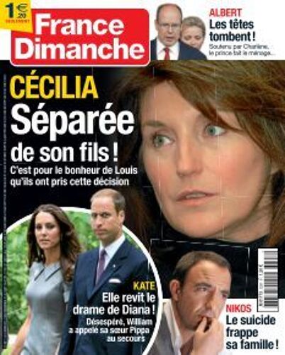 France Dimanche 3397 Aliagas.Attias.Albert De Monaco.M.Jackson.Linel.Valandrey.Depp.Bruni.L.Gainsbou