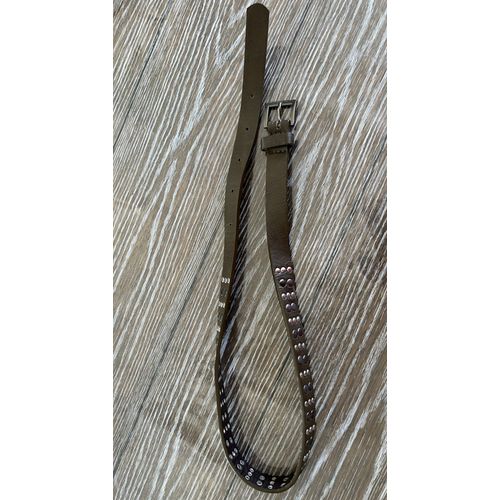 Ceinture Verte Kaki Cloutée