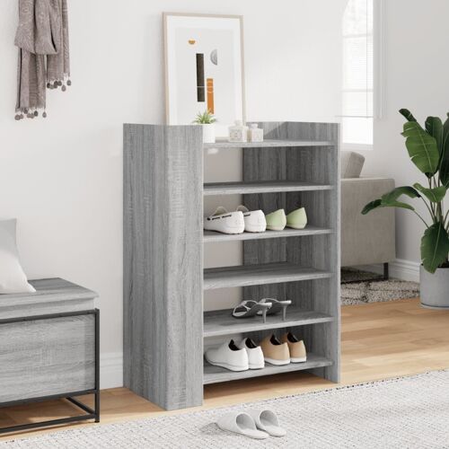 vidaXL Armoire à chaussures Sonoma gris 74,5x37,5x100 cm