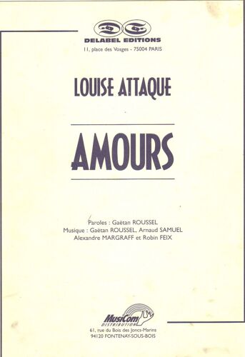 Louise Attaque - Amours