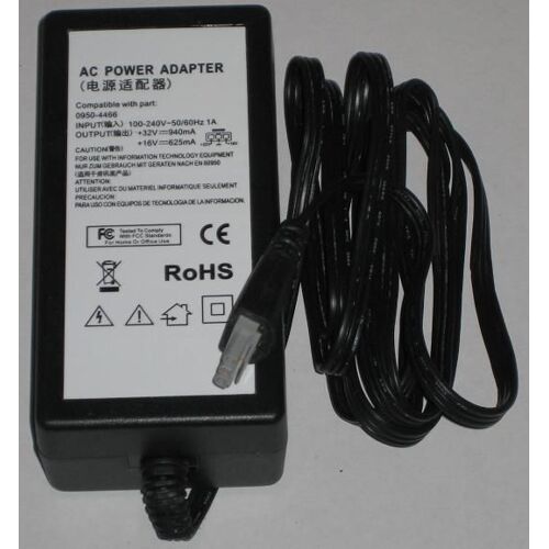 AC Adapter Pour HP Deskjet Imprimante 0950-4466, 0957-2146, 0957-2094, 0957-2153, 0957-2178, 0957-2166, 0957-2146, 0957-2083, 0959-2154, 0959-2177, +32V--- 940mA ; +16V---625mA