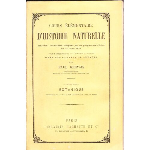 Cours Élémentaire D'histoire Naturelle- Botanique