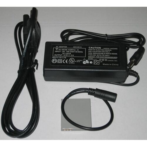 AC Adapter Chargeur Pour CANON ACK-DC10 ACKDC10, PowerShot SD1100 IS, SD30, SD1400 IS, SD300, SD40,