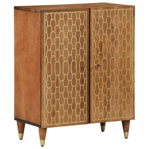 Vidaxl Armoire Latérale 60x33x75 Cm Bois Massif De Manguier