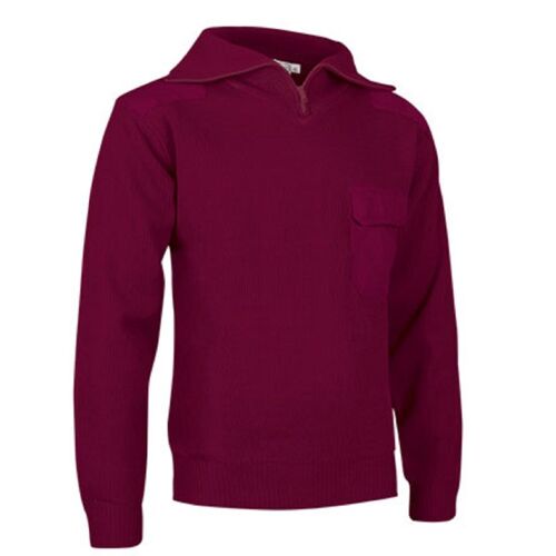 Pull Épais Col Camionneur - Homme - Ref Driver - Rouge Bordeau