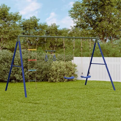 Vidaxl Jeu De Balançoire Extérieur Avec Balançoires Trapèze Et Échelle