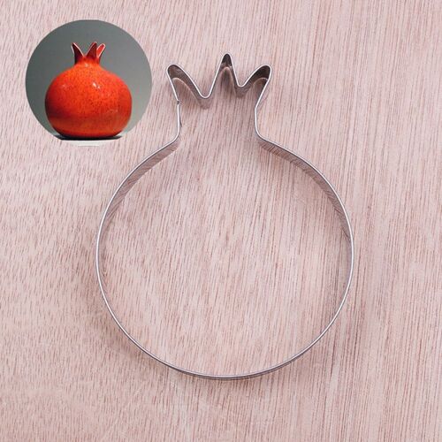 Coupe Biscuits À La Grenade En Acier Inoxydable, 1 Pièce, Coupe Biscuits, Timbre Pâte À Sucre, Moule À Fondant, Outils De Décoration De Gâteaux De Noël