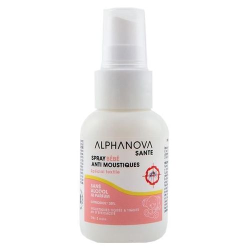 Alphanova Bébé Spray Anti-Moustiques Textile 50ml