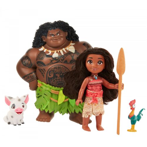 JAKKS PACIFIC Vaiana - Coffret 2 Poupées 15 cm + Figurines