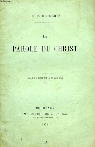 La Parole Du Christ