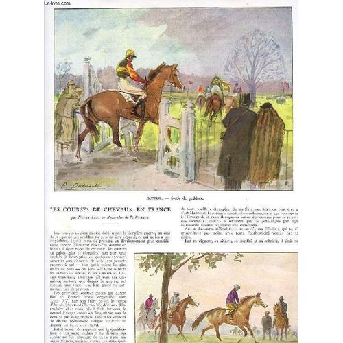 Les Cours De Chevaux En France (Extrait De L'illustration)