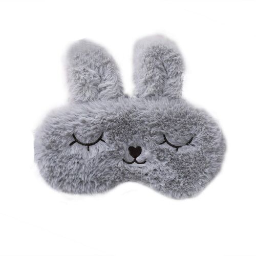 Masque De Couchage Au Joli Motif De Lapin Gris 
