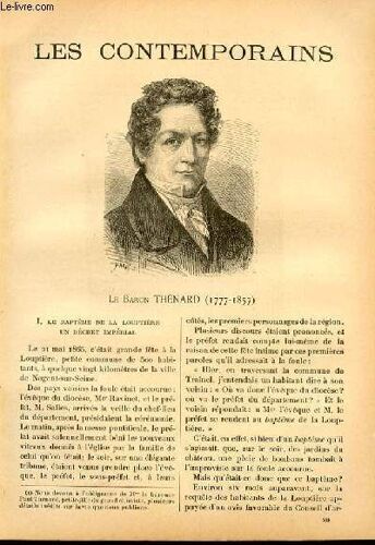 Le Baron Thénard (1777-1857).