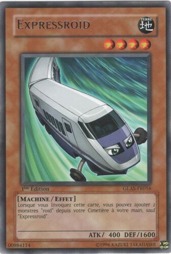 Carte Yu-Gi-Oh! "Expressroid" Rare Glas-Fr016