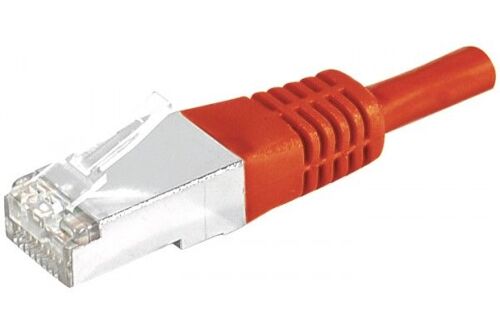 DEXLAN Cordon patch RJ45 SSTP CAT 6a rouge - 5 m