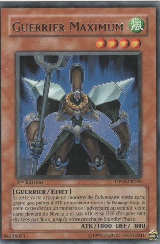 Carte Yu-Gi-Oh! "Guerrier Maximum" Rare Dp09-Fr009