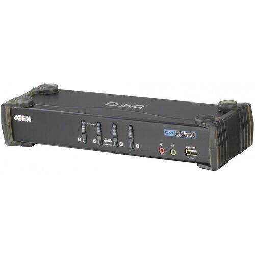 ATEN CubiQ CS1764A - Commutateur écran-clavier-souris/audio - 4 x KVM / audio - 1 utilisateur local - de bureau