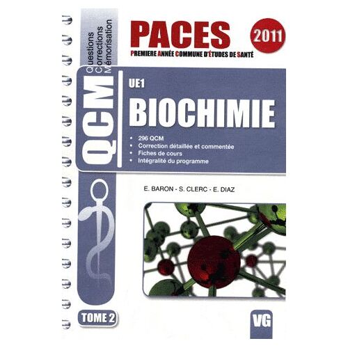 Biochimie Ue1 - Tome 2