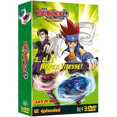 Beyblade Metal Fusion - 3...2...1 Hyper Vitesse ! - Coffret N° 4 (3 Dvd) - Pack