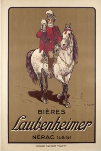 Affiche Bières Laubenheimer Nérac