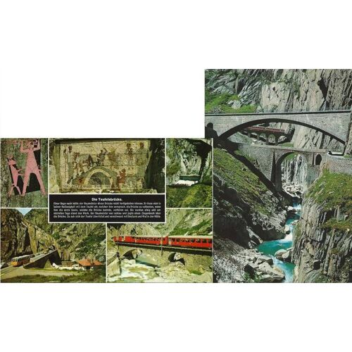Suisse, Lot 2 Belles Cartes Postales Neuves, Vues Du "Teufelsbrücke" Ou Pont Du Diable Dans Les Alpes Suisses.