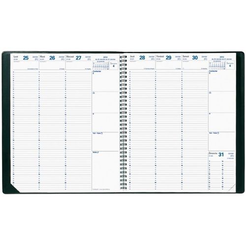 Agenda 2009 Quovadis (Eurequart), 24x30, Matière Impala Noir