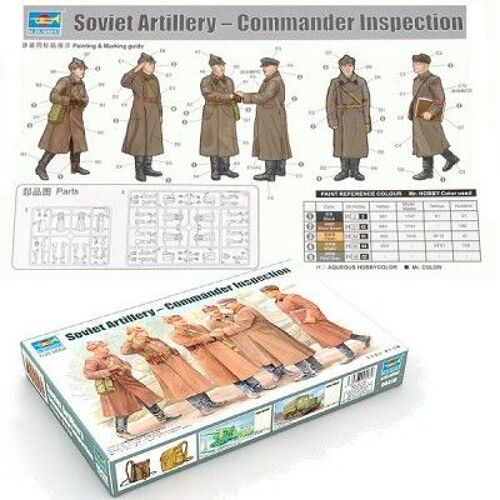 Set De 6 Figurines - Artillerie Soviétique : Inspection Du Commandement 1939