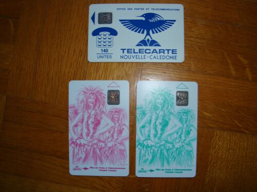 Collection De 3 Cartes De Téléphone : 1 De Nouvelle Calédonie Et 2 De Polynésie