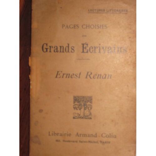 Pages Choisies Des Grands Écrivains