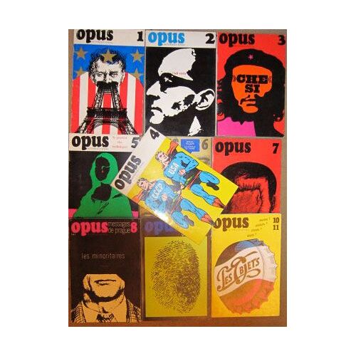 Opus International  Les 10 Premiers Numéros. Direction Artistique Et Illustrations De Cieslewicz